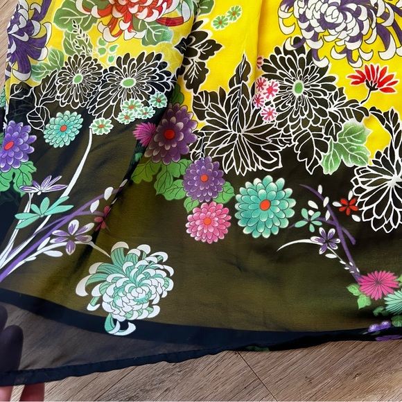 Vintage Y2K XXI Bright Floral Tie Back Dress - Picture 6 of 7